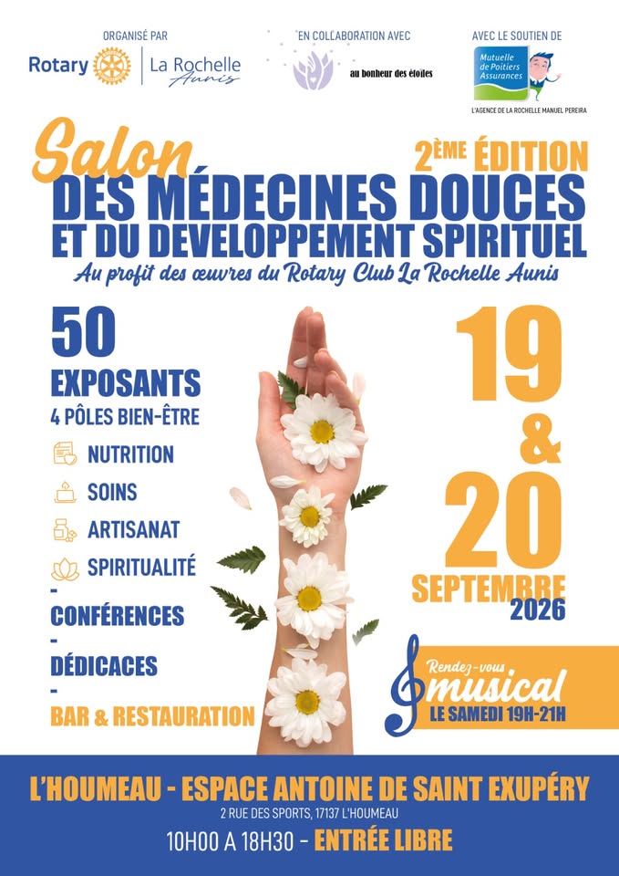 19/20 septembre 2026 : 3ᵉ Salon des Médecines Douces & du Développement Spirituel